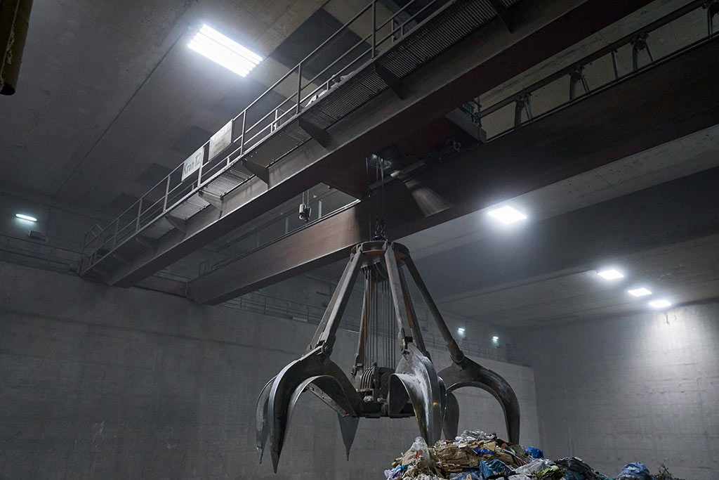 LED-Beleuchtung für Müllbunker