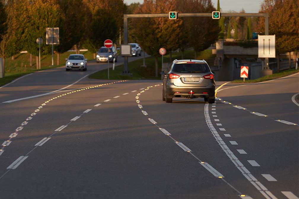 VERNO Levelite verbaut in einer Autobahn