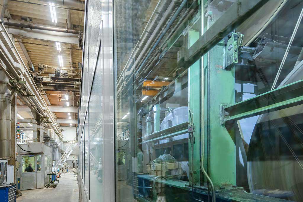 Usine de papier avec unité de production
