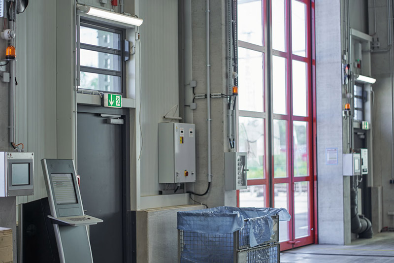 Emergency lighting during operation