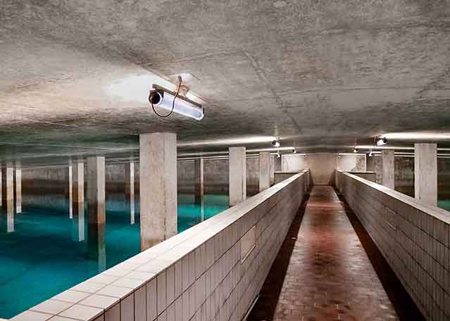 Lighting solutions for water treatment and sewage treatment plants